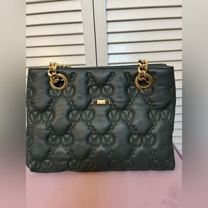 NWOTValentino by Mario Valentino Kali Leather Chain Shoulder Bag Forest Green